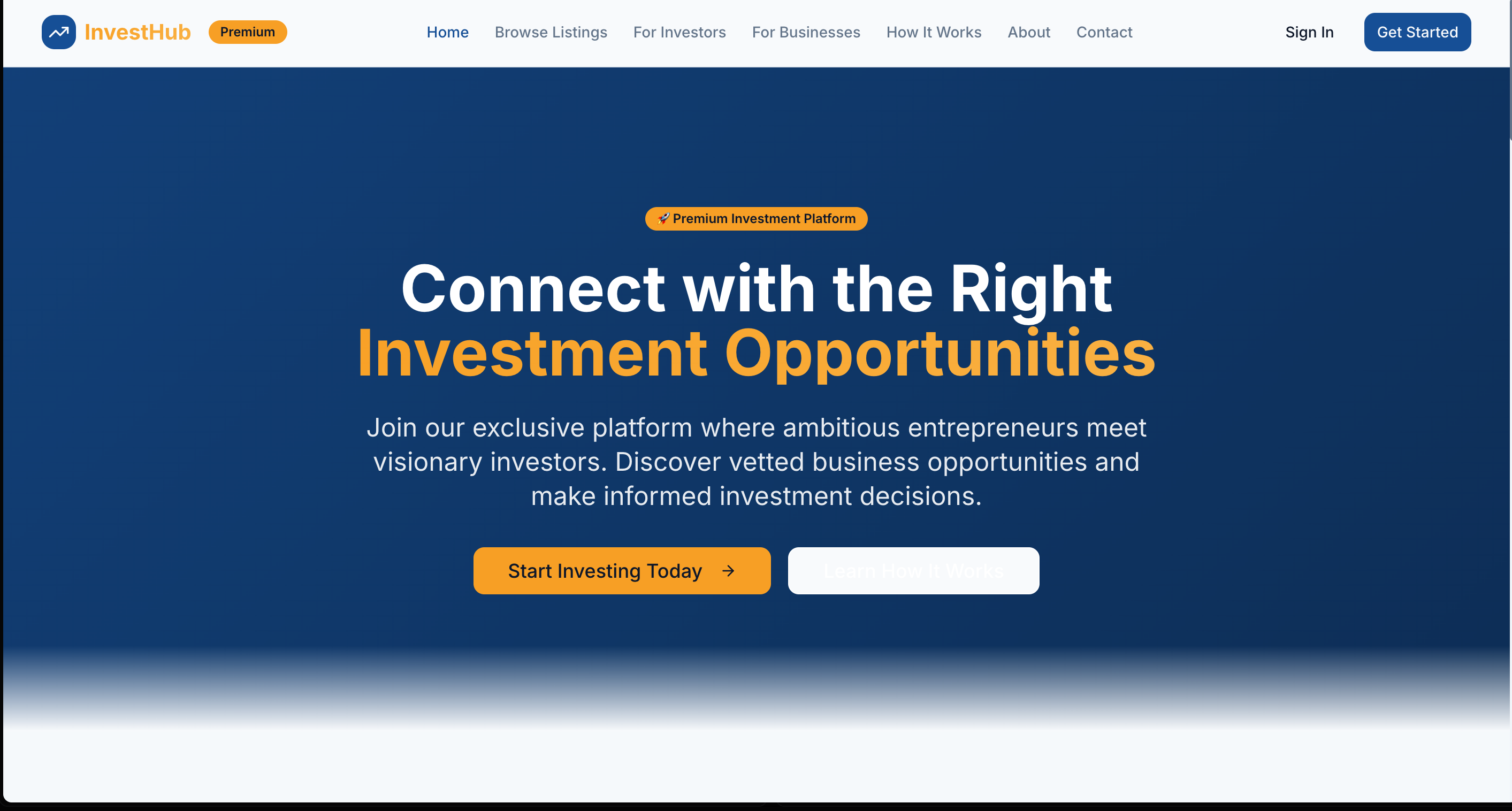 Startup Marketplace & Investment Platform